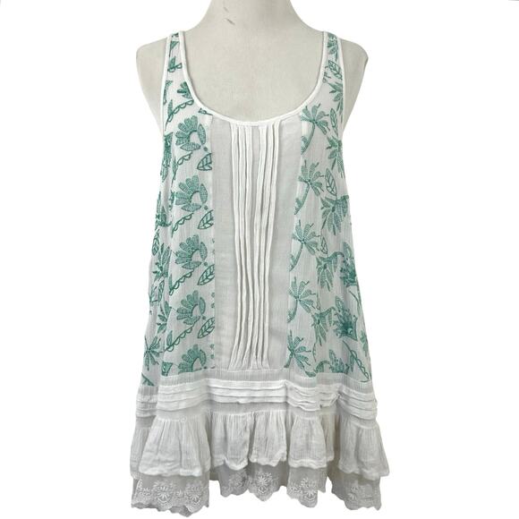 Lilka Tops - Lilka Anthropologie Women Sleeveless Tank Top Boho Made in India White Large